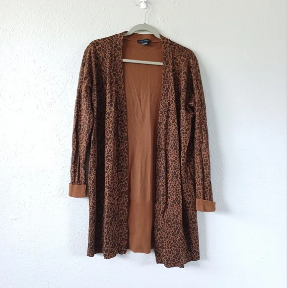 Sanctuary Sweaters Sanctuary Lenox Leopard Print Open Front
